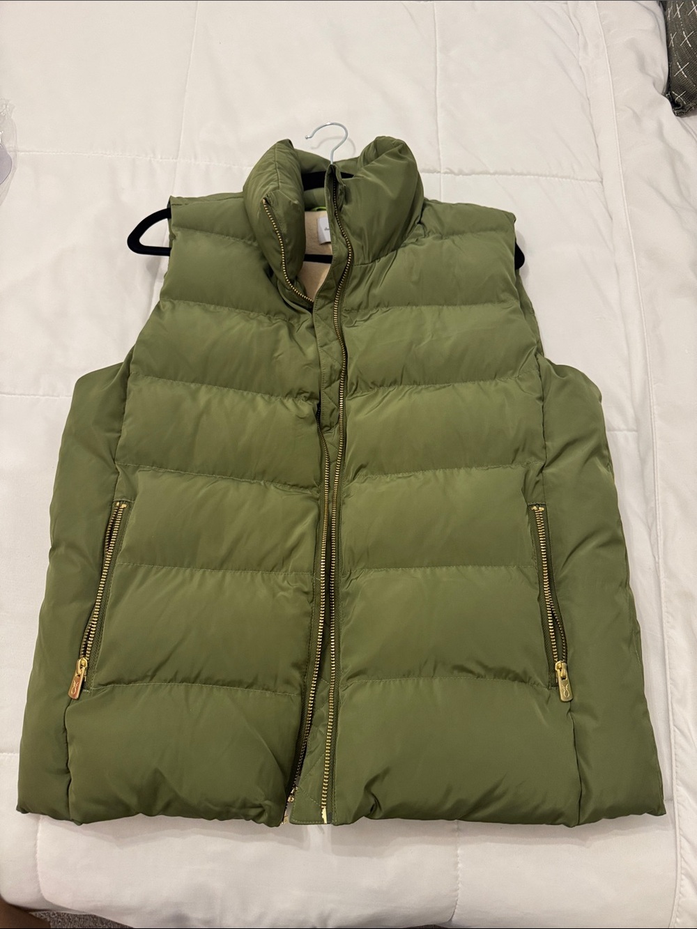 Dudley Stephens Olive Green Puffer Vest